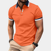 Oranje poloshirt voor heren - comfortabel en stijlvol