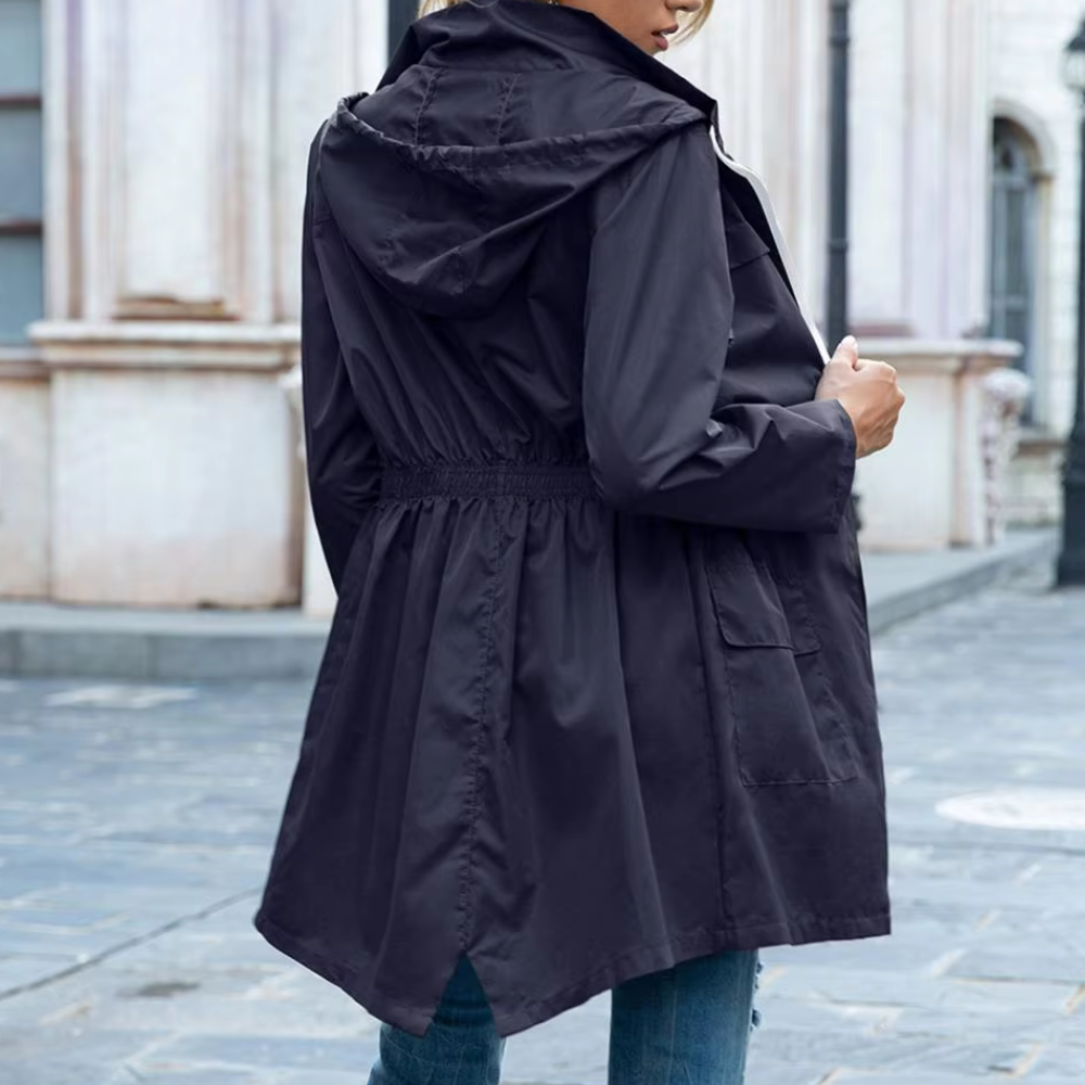 Melanie - Stijlvolle rits-trenchcoat voor vrouwen