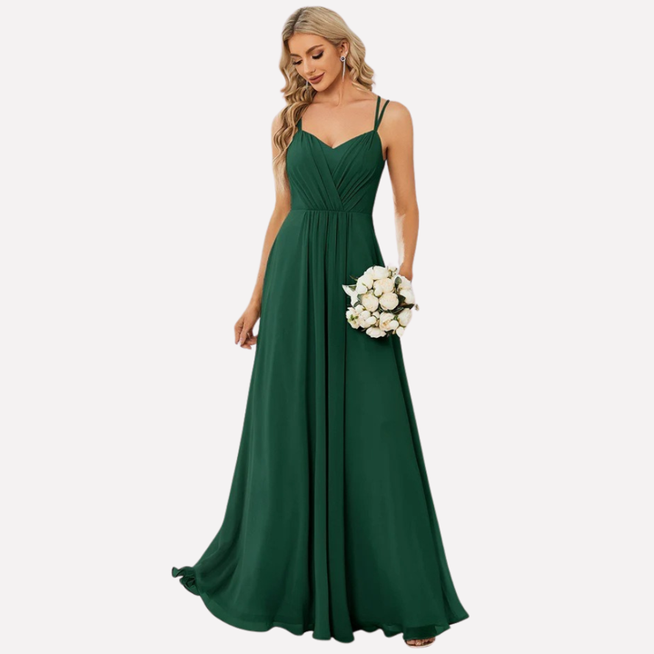 Elegante Damesjurk met Halternek voor een Chique Look