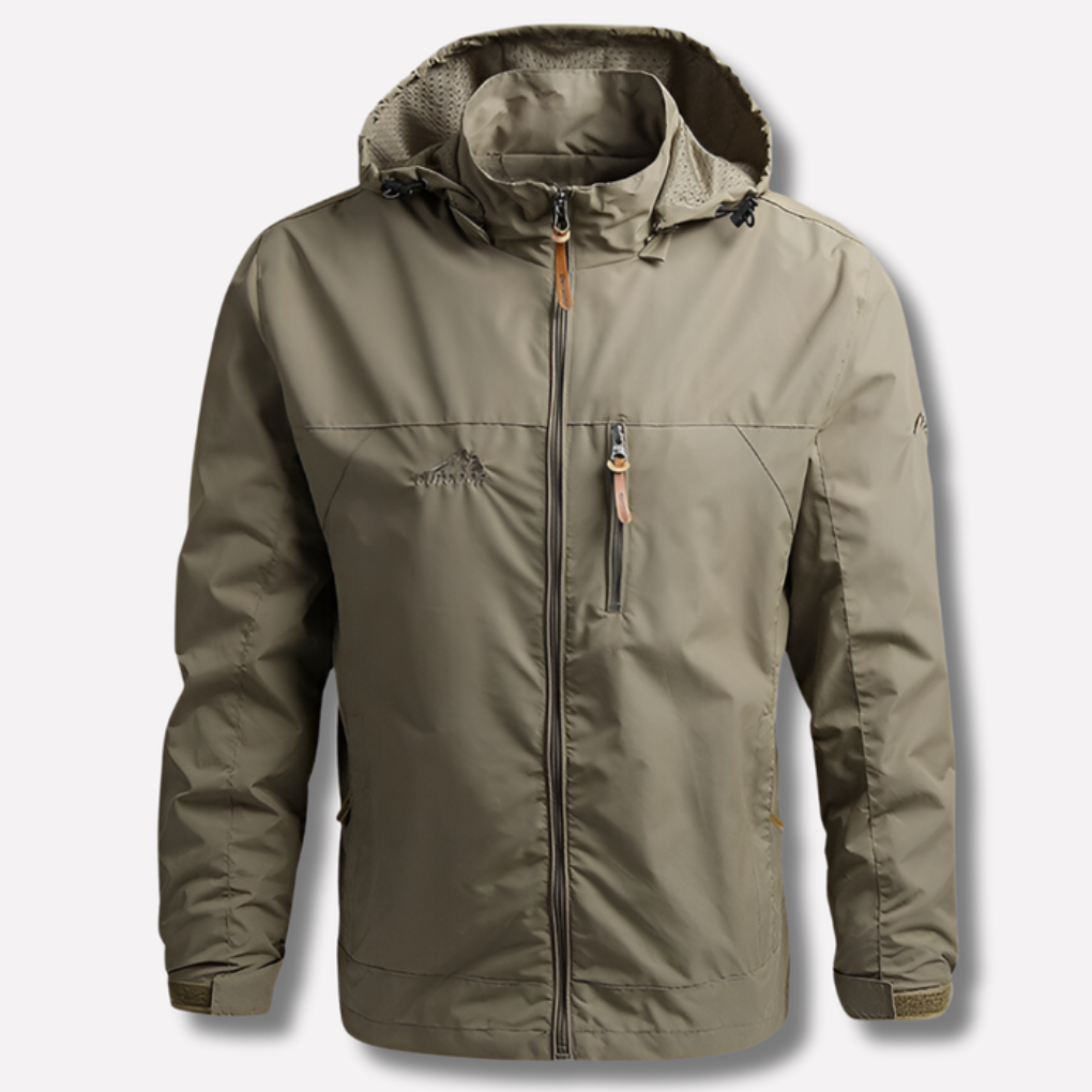Waterdichte en winddichte outdoorjas voor heren