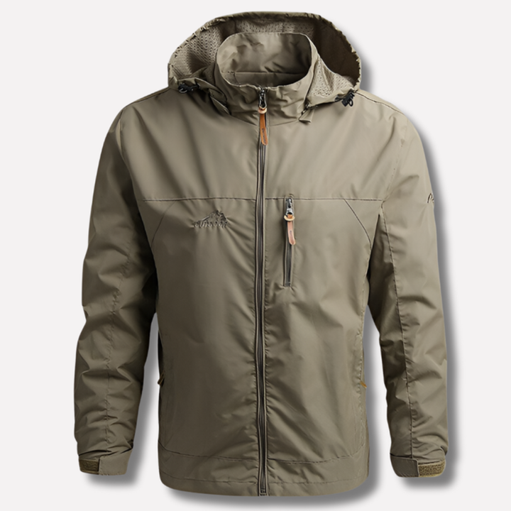 Waterdichte en winddichte outdoorjas voor heren