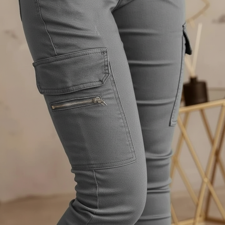 Cargo-Jeans Met Elastische Band - Regina