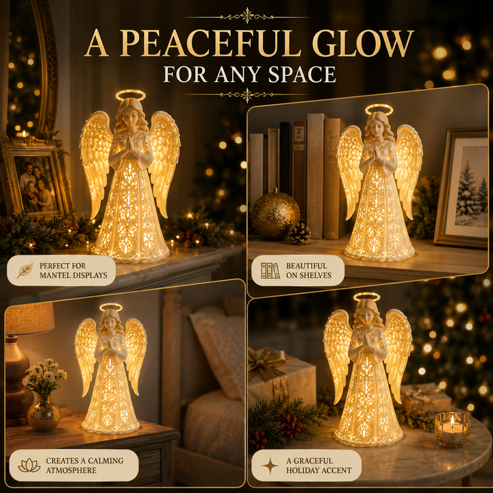 Kerstengellamp – warme gouden gloed voor hoop en liefde
