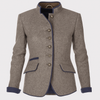 Damesjas met lange mouwen - elegante effen laag
