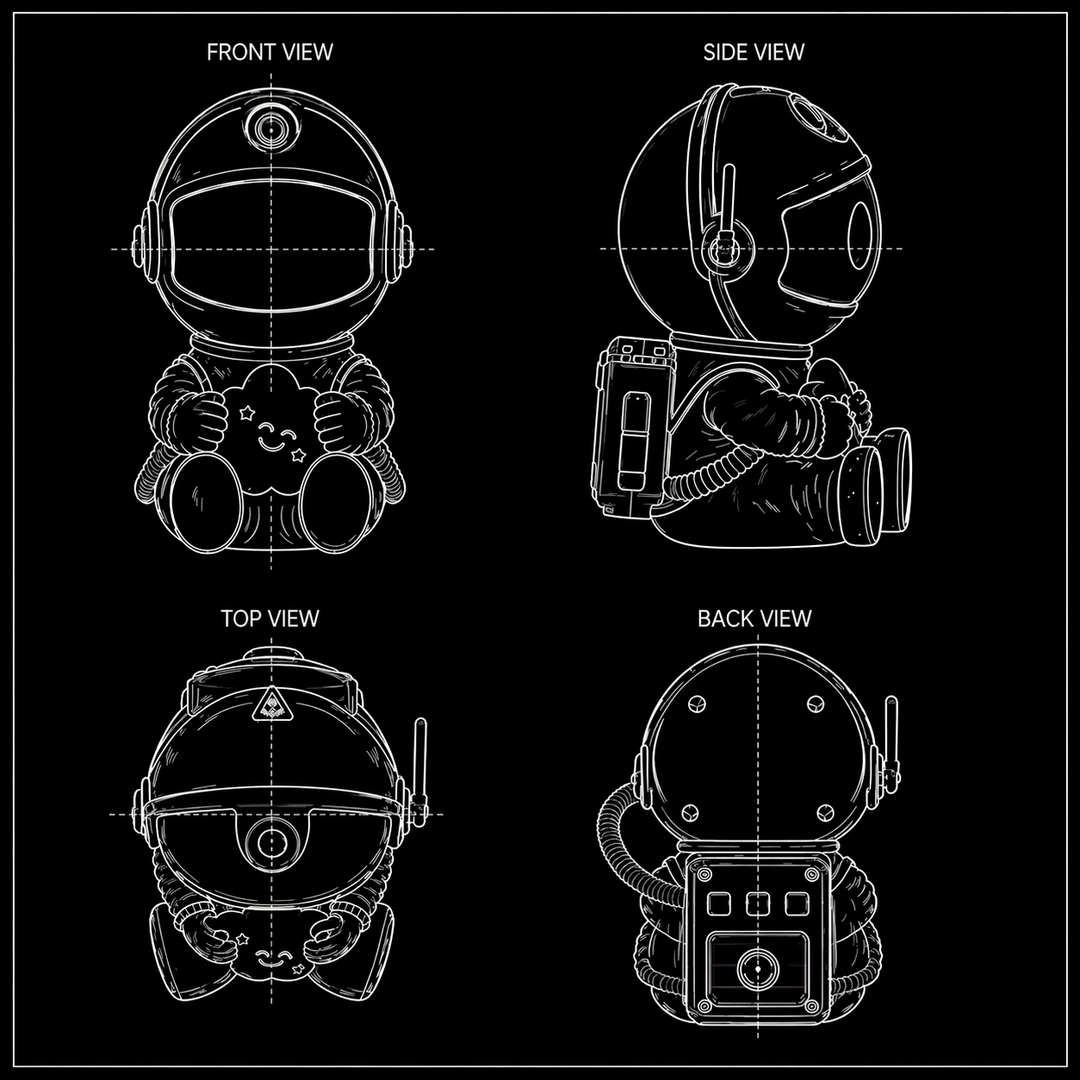 Astronaut-sterrenstelselprojector