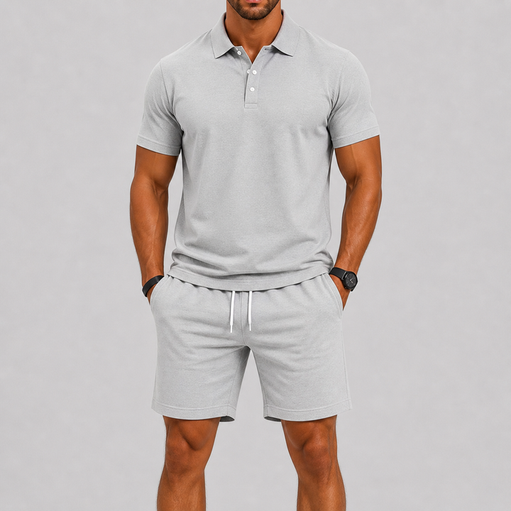 Lunelle | Heren Zomerse Sportset Polo & Shorts Lichtgewicht Comfort