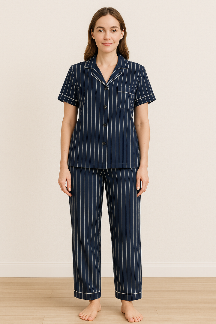 Pyjama set met overhemd en knoopsluiting - Rex
