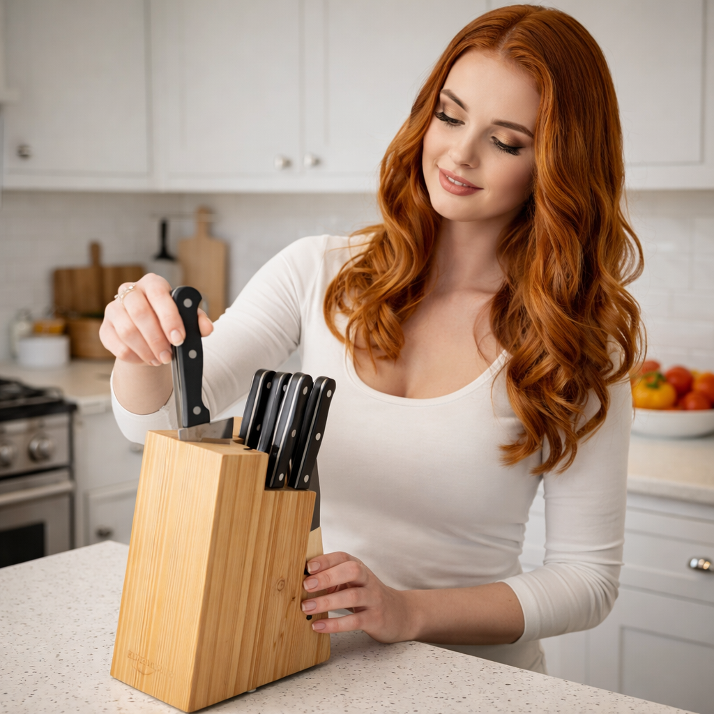 14-Delige Hoog Koolstof Roestvrij Stalen Keuken Mes Set