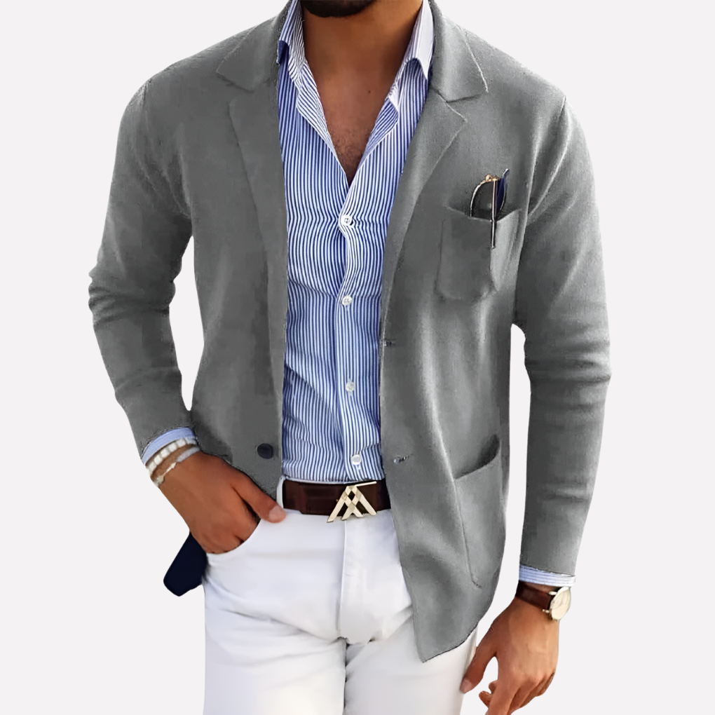 LEGEND Heren Gebreide Blazer