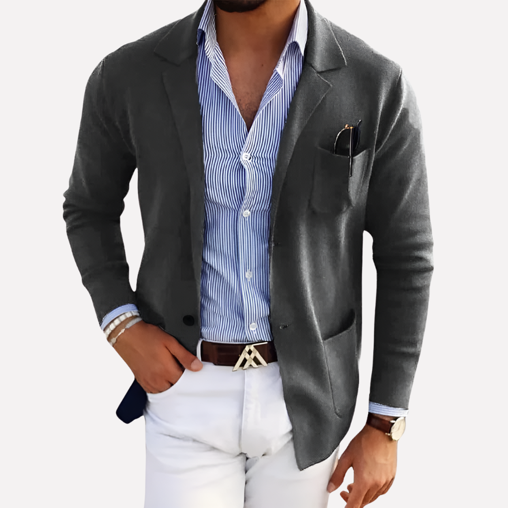 LEGEND Heren Gebreide Blazer