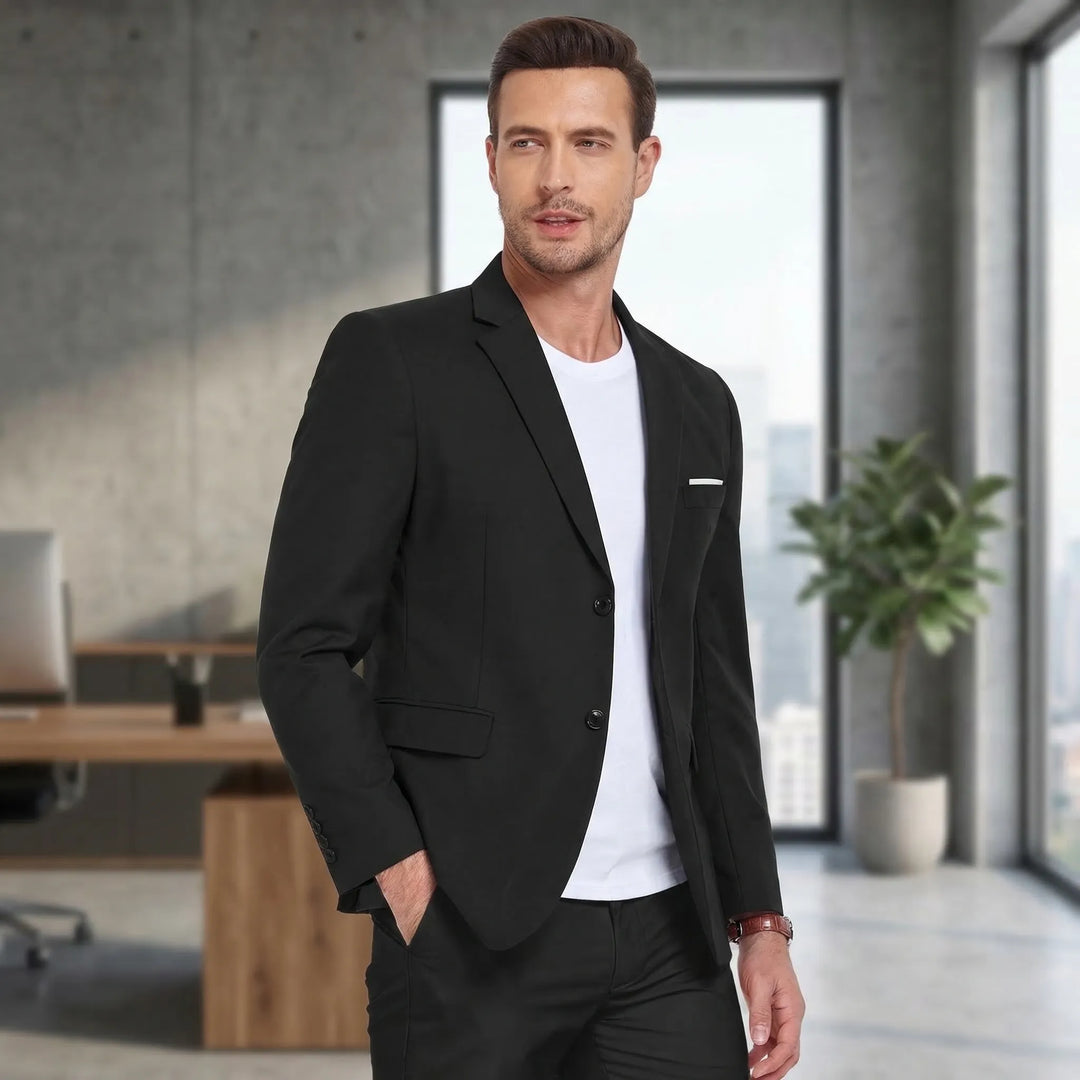 Klassieke herenblazer met ingesneden revers - Laurence