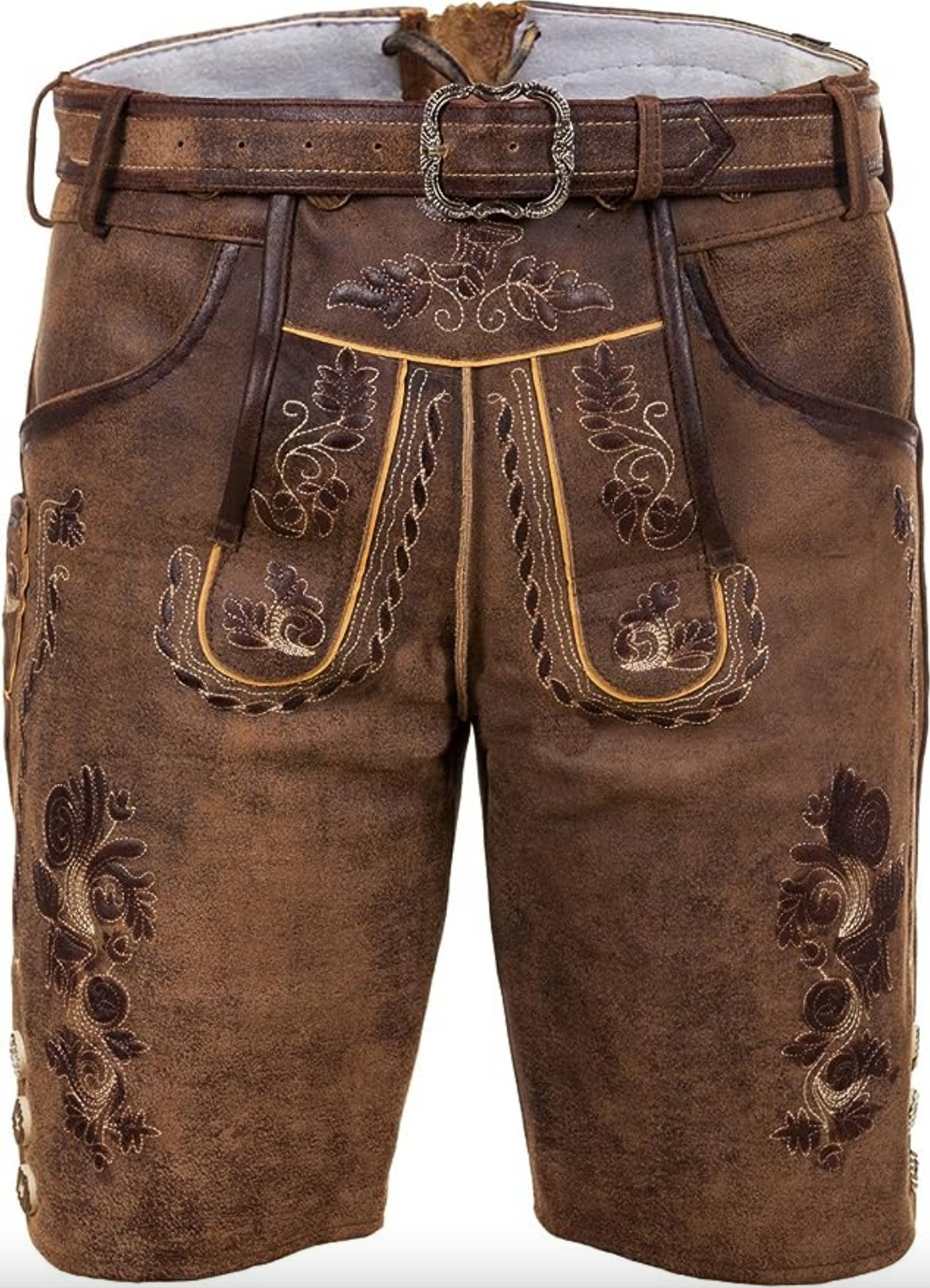 Korte broek heren met borduurdetails
