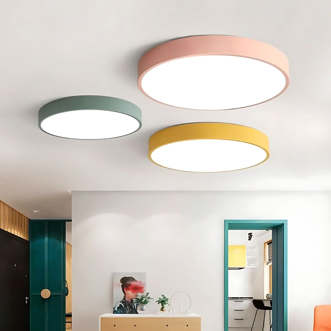 Delos Scandi houten plafondlamp | Natuurlijke LED-designlamp