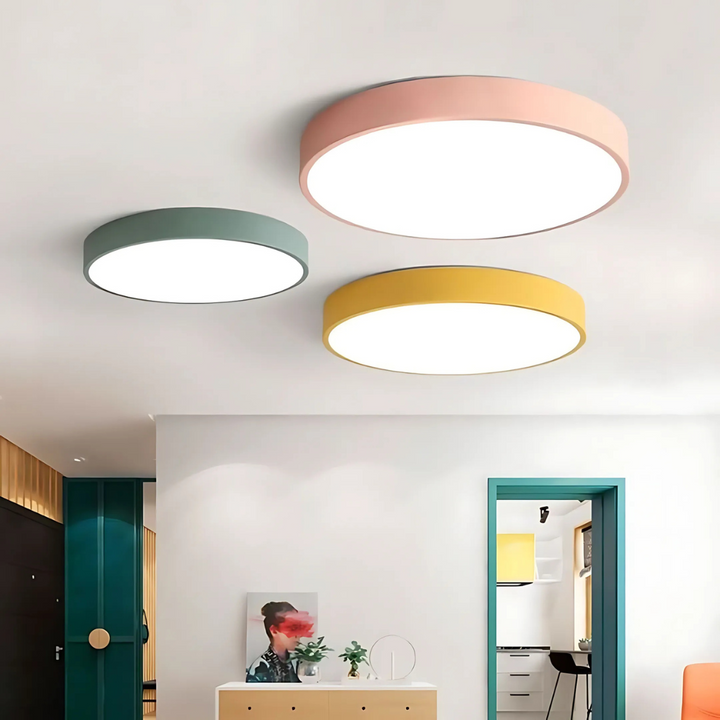 Delos Scandi houten plafondlamp | Natuurlijke LED-designlamp