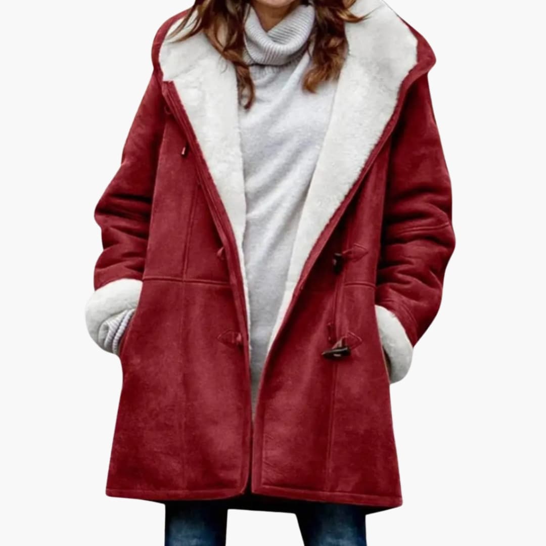 Dames Gewatteerde Jas – Toggle Frontstijl