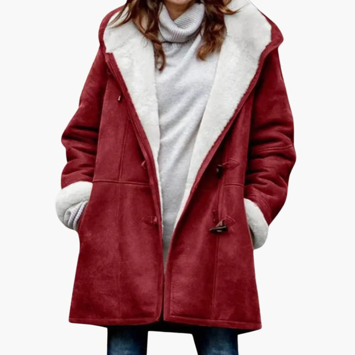 Dames Gewatteerde Jas – Toggle Frontstijl