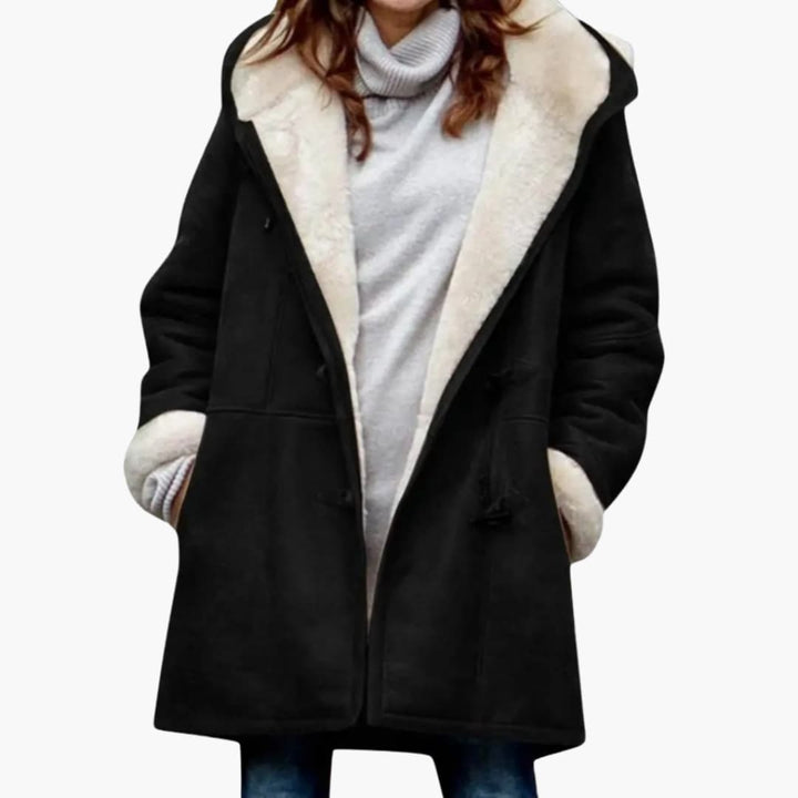 Dames Gewatteerde Jas – Toggle Frontstijl