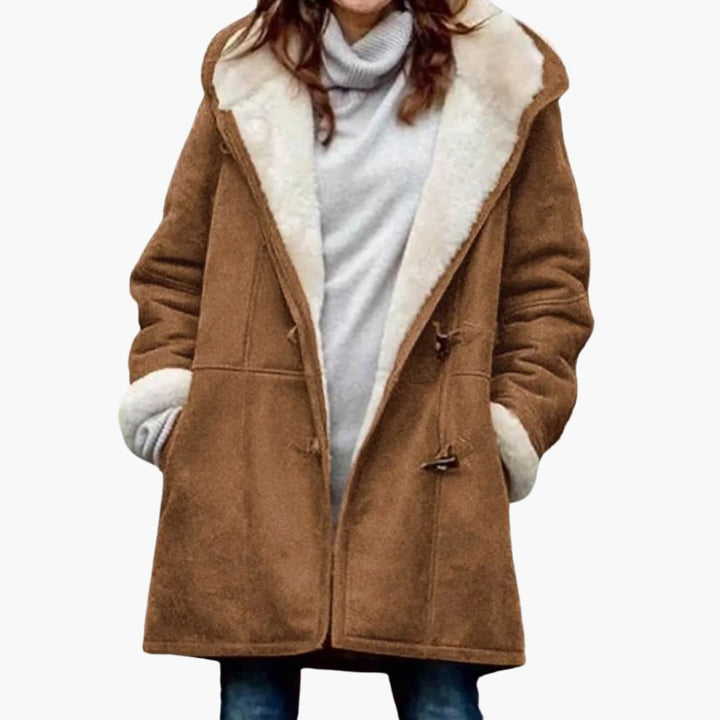 Dames Gewatteerde Jas – Toggle Frontstijl