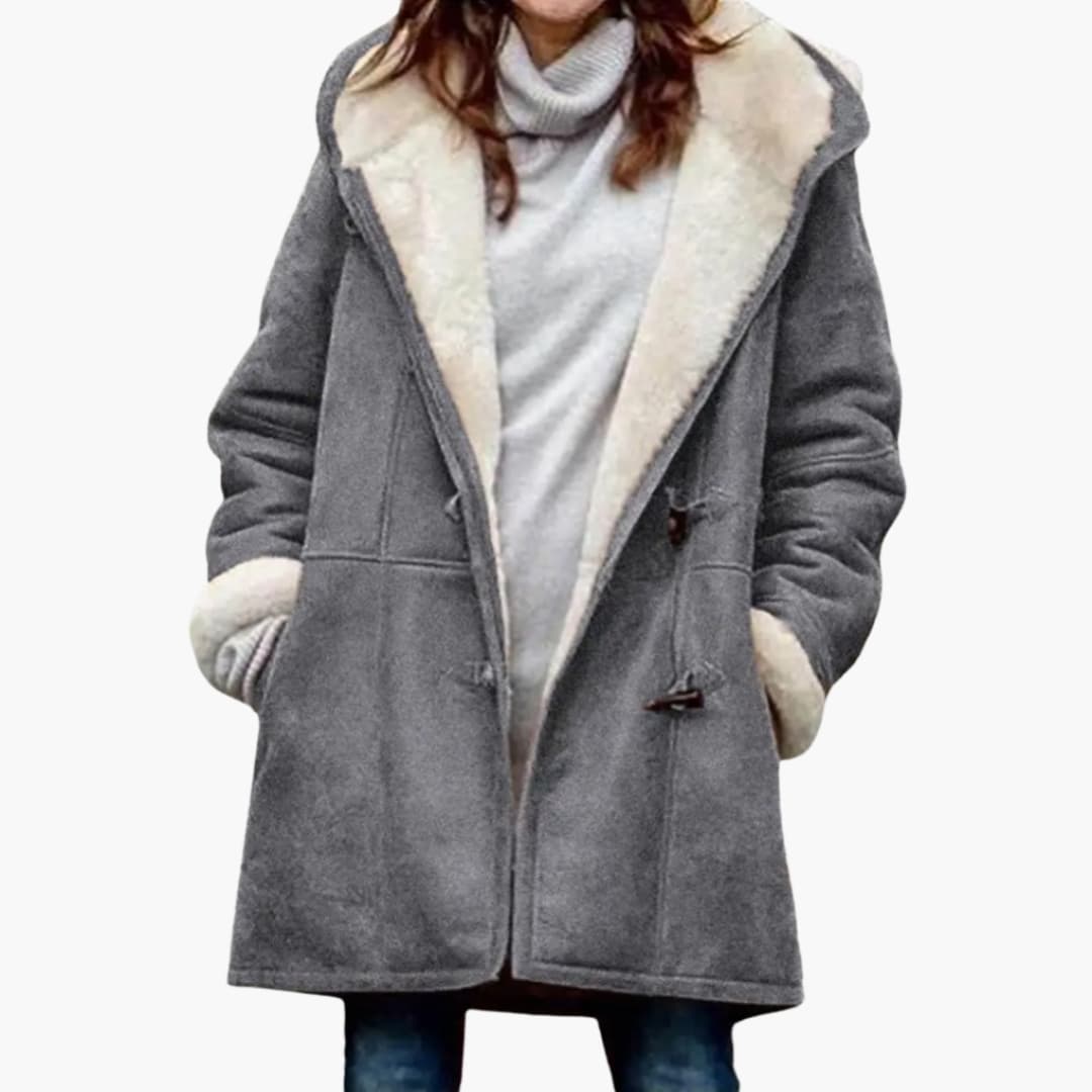 Dames Gewatteerde Jas – Toggle Frontstijl