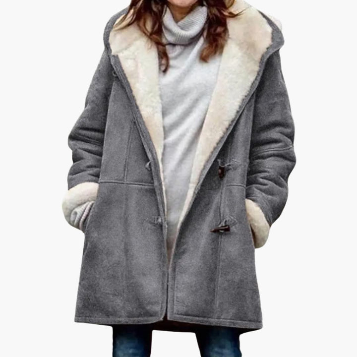 Dames Gewatteerde Jas – Toggle Frontstijl