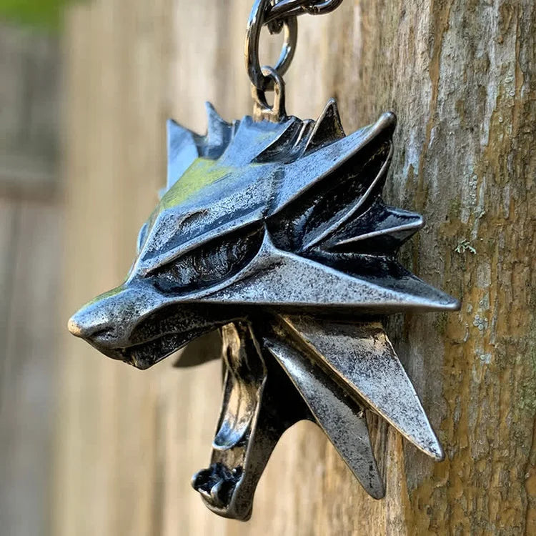 Roestvrijstalen ketting met wolfmedaillon – WolfCharm