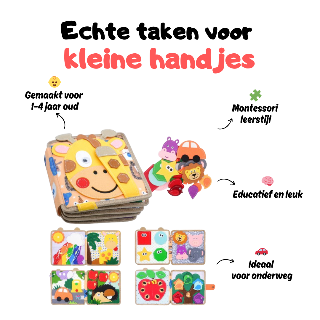 Montessori-beschäftigingsboek – leren door spelen
