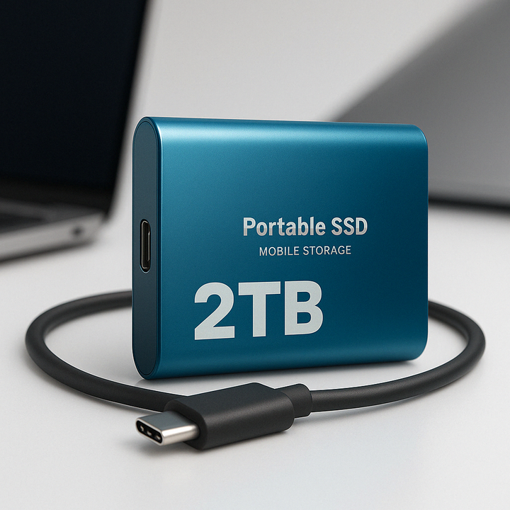 Externe 2 TB SSD met hoge snelheid