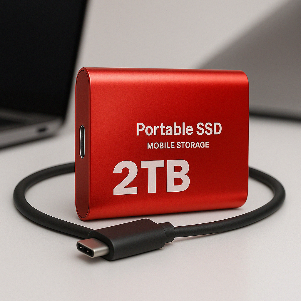 Externe 2 TB SSD met hoge snelheid