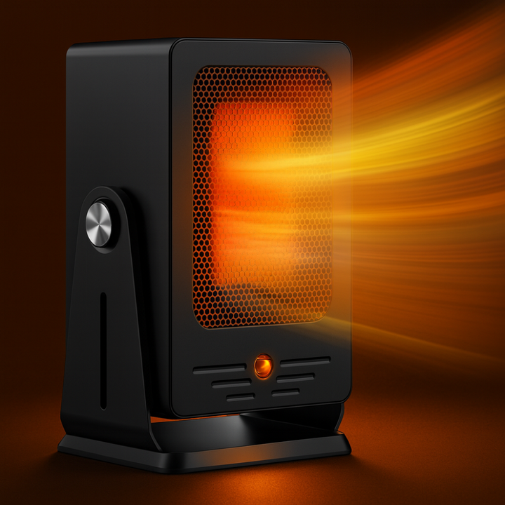 Keramische kachel 900W met instelbare thermostaat