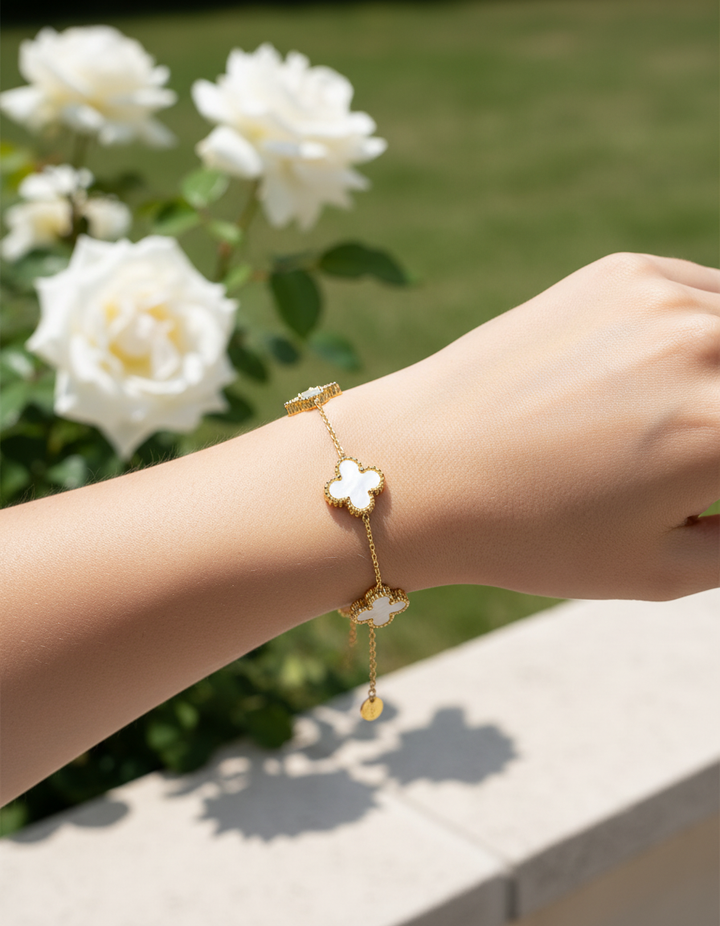 Elegante klavertjes-armband – FlowerShine