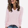 Trendy V-hals Lange Mouwen Top voor Vrouwen – Perfect voor Elke Dag