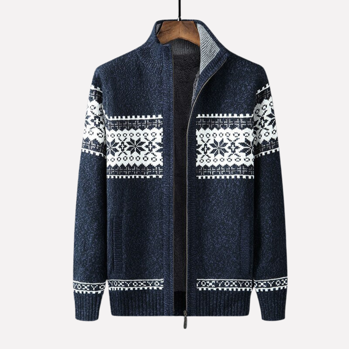 Heren Gehaakte Winter Cardigan