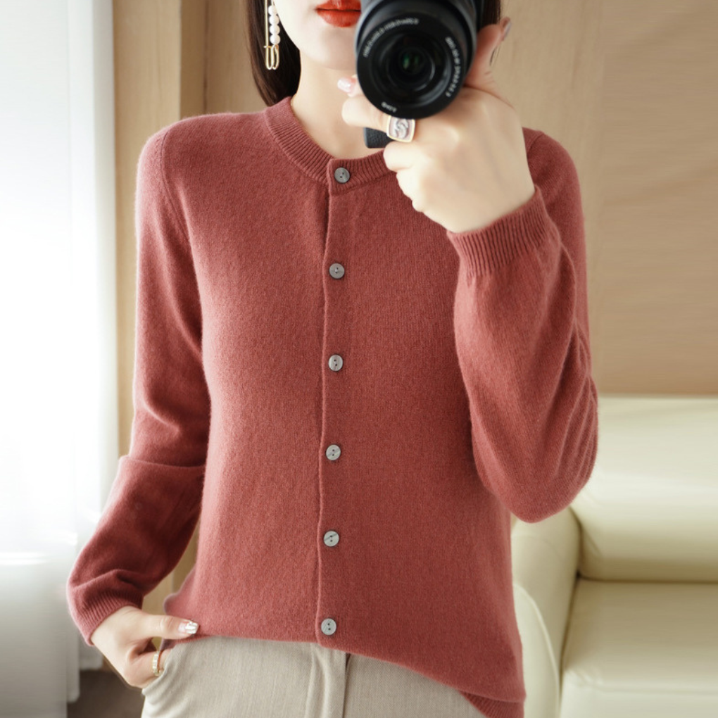 Comfortabele Dames Gebreide Cardigan voor Elke Dag