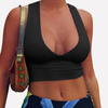 Vrouwen Cutout Racerback Cropped Top