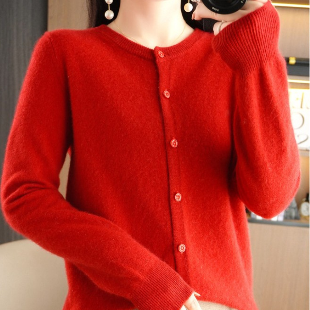 Comfortabele Dames Gebreide Cardigan voor Elke Dag
