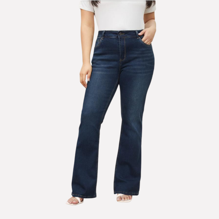 Vrouwen Hoge Taille Rechtermans Jeans – Casual Gekorte Stijl