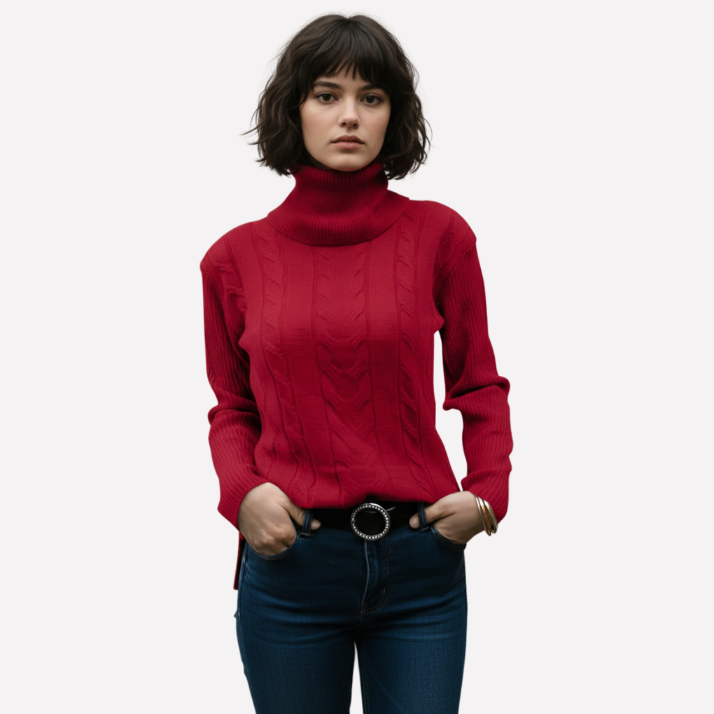 Vrouwen Turtleneck Pullover – Relaxed Everyday Style