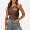 Vrouwen Asymmetrische Een‑Schouder Bodysuit