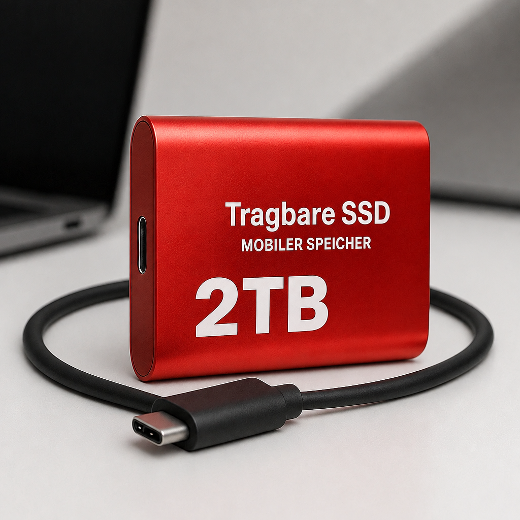 Externe 2-TB-SSD met USB-C en highspeed