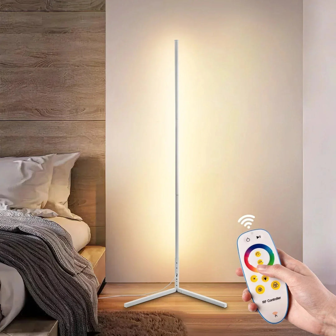 Dimbare LED-hoekstaanlamp met afstandsbediening