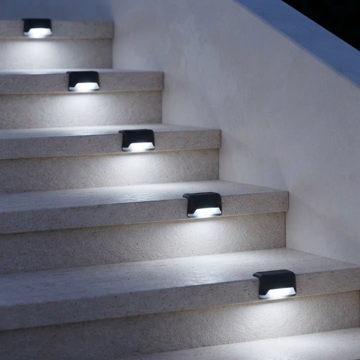 Solar-trapverlichting, set van 8 – zelfopladend, automatisch aan/uit