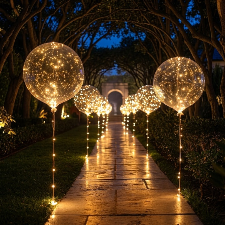 Lichtgevende ballonnen – feestdecoratie met een warme gloed | set van 10