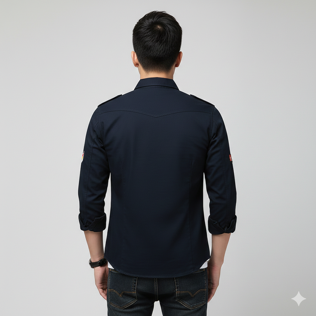 Tussenjas man - militair design