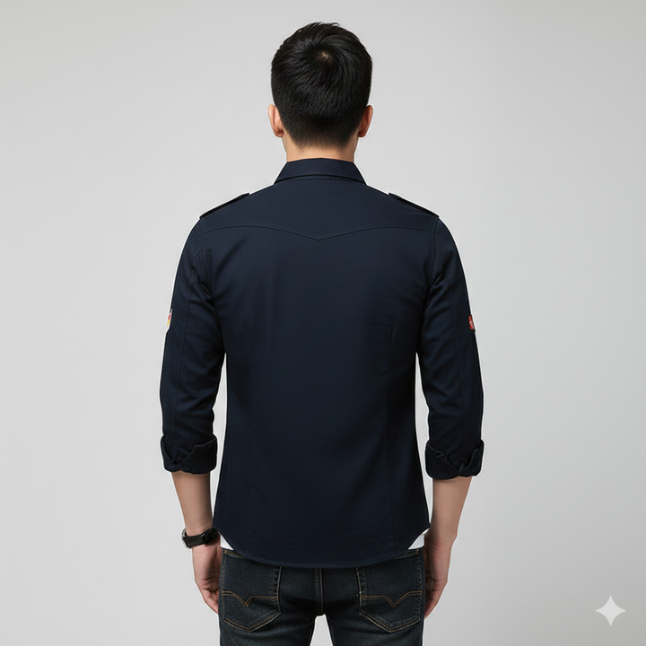 Tussenjas man - militair design