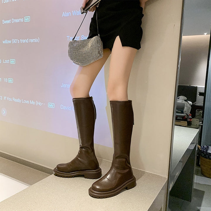 Hoge stijlvolle laarzen dames - Elvira