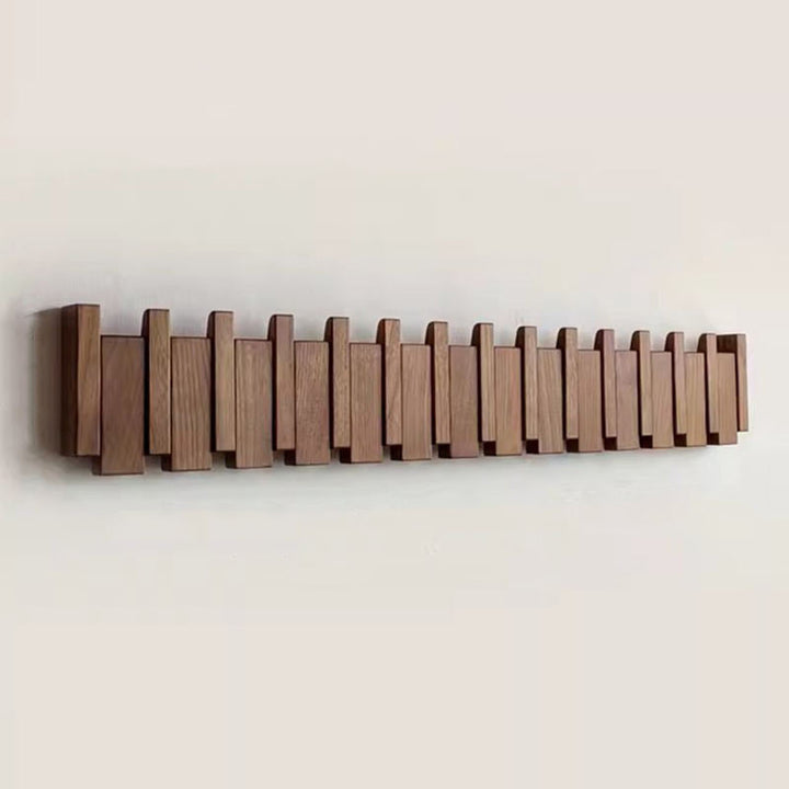 Houten wandkapstok – inklapbare haken met minimalistisch design