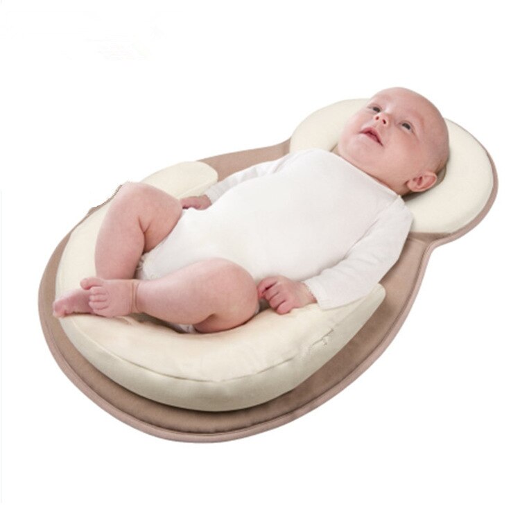 Ergonomisch draagbaar babynestje met hoofdsteun tegen een plat hoofdje – Schlafcocon