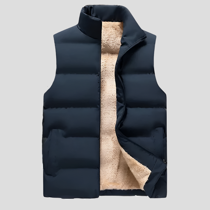 Heren wintervest van wolmix