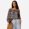 Blouse voor dames met mullet-zoom