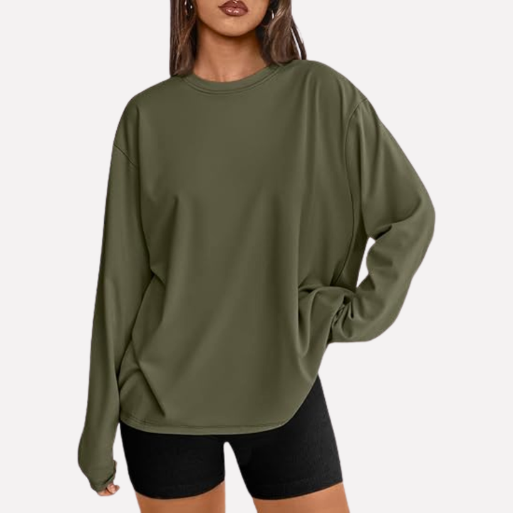 Vrouwen Oversized Lange Mouwen Shirt